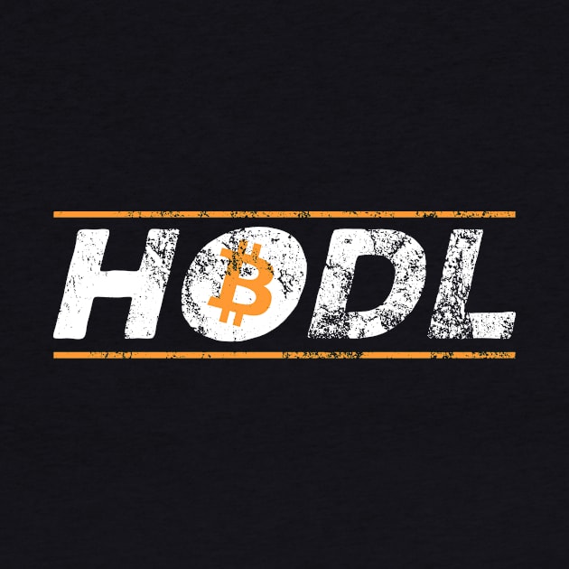 Vintage HODL Bitcoin Crypto Hold BTC Distressed by theperfectpresents